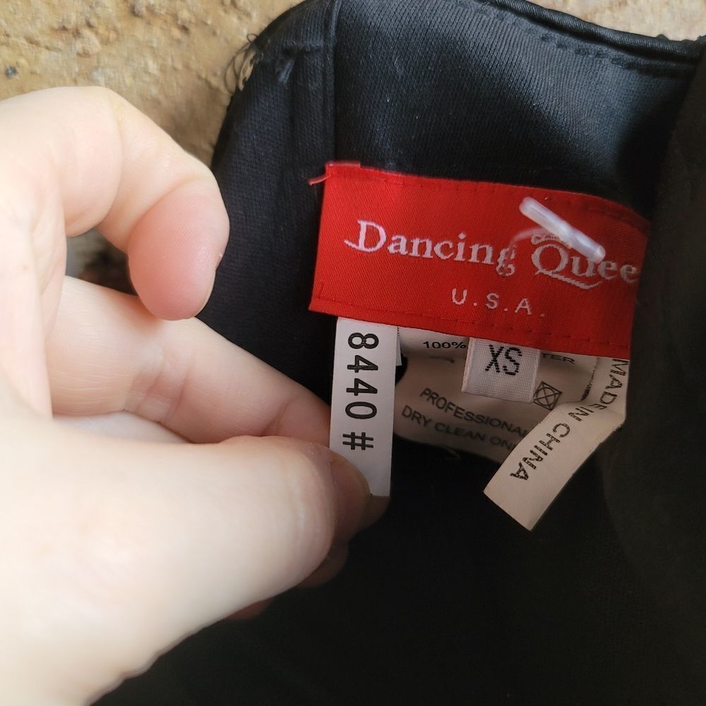 Dancing Queen Black Strapless Sequin Mermaid Form… - image 5